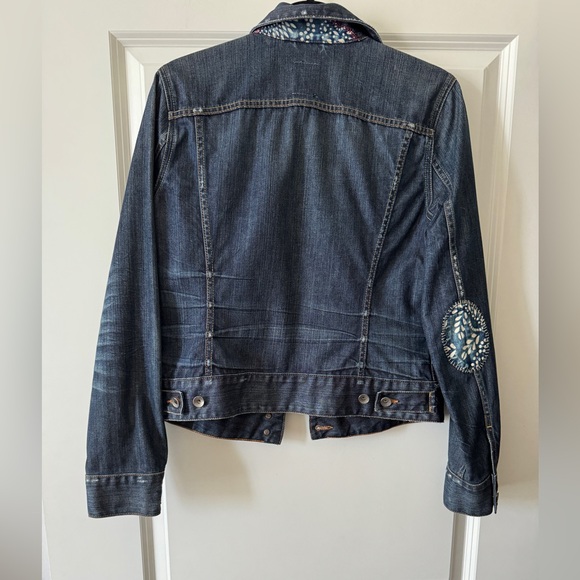 Lucky Brand Patchwork Denim Jacket  Size M NWOT - Picture 2 of 8